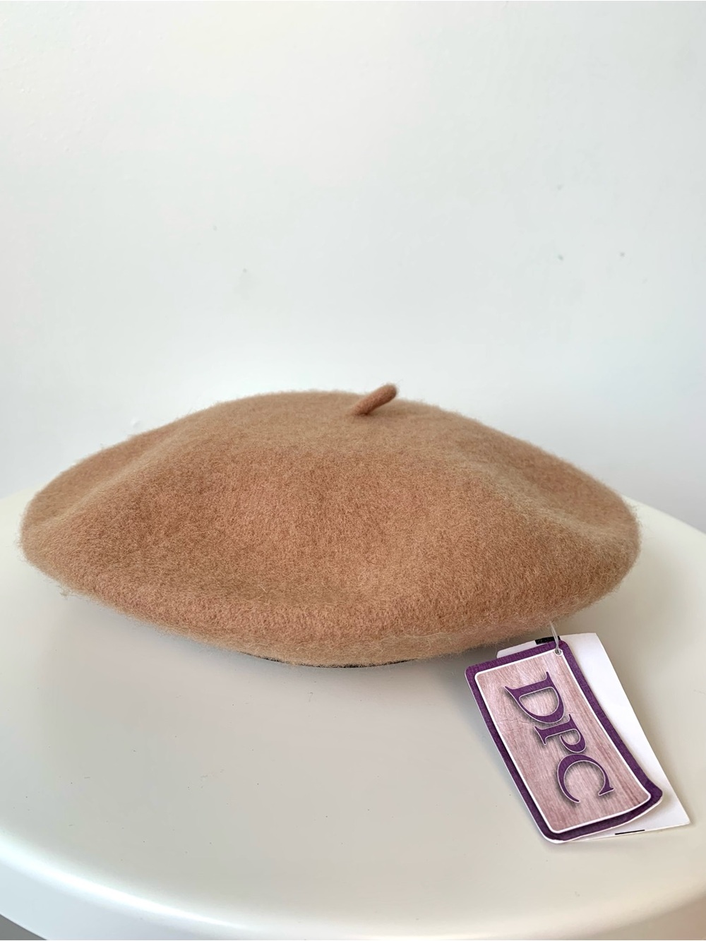 DPC Dorfman Pacific 100% Wool Beret Camel Tan NWT French Style